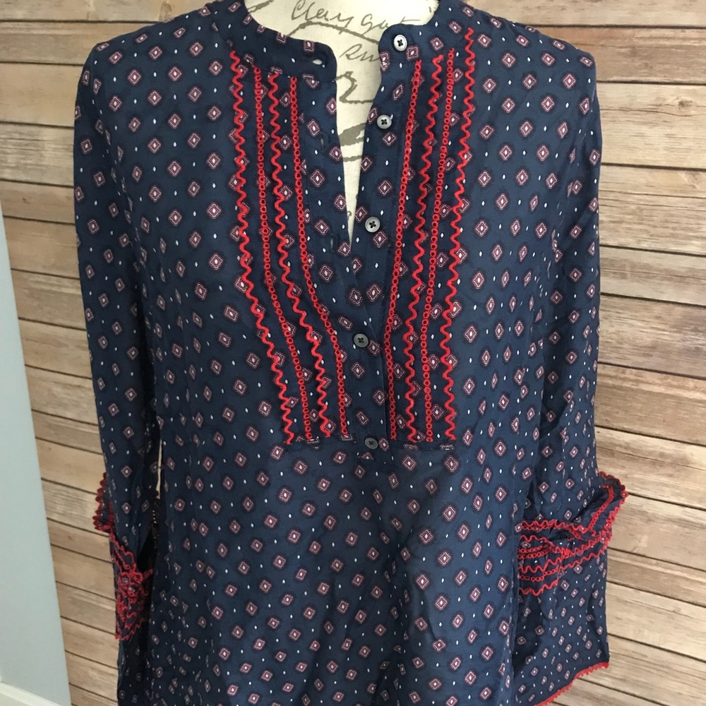 J Crew flowy boho top, brand new! Size 12T